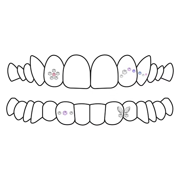 motifs avec cristaux